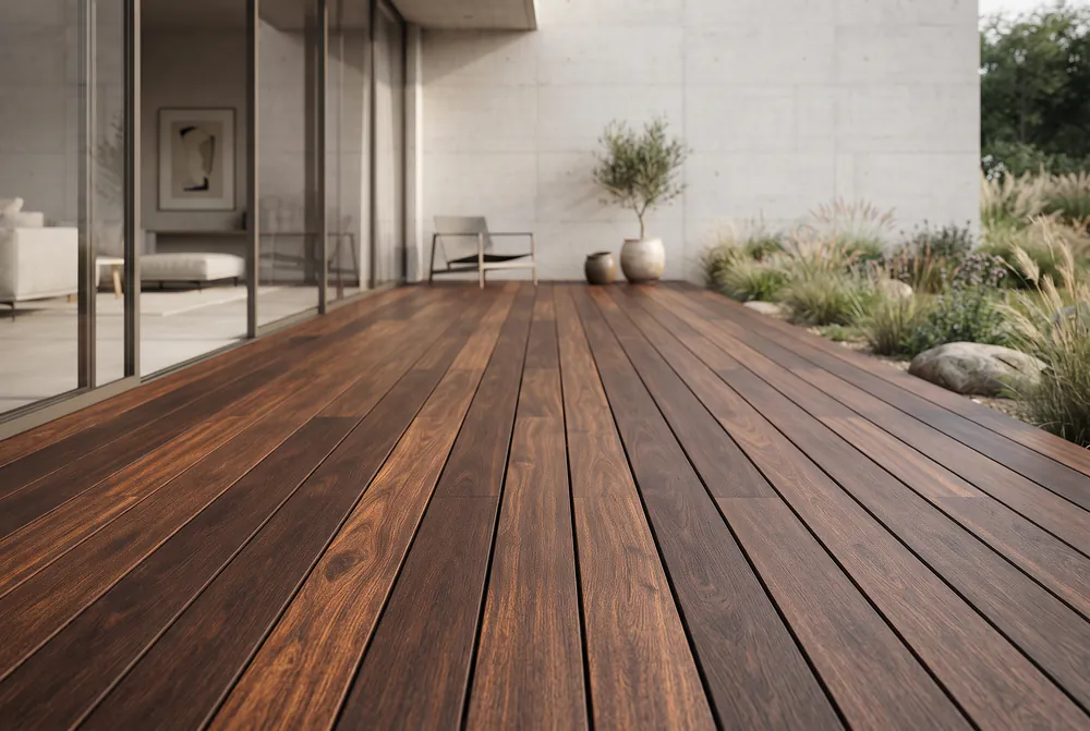 Une terrasse pour profiter du jardin